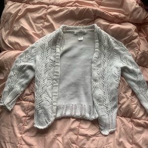 White button cardigan